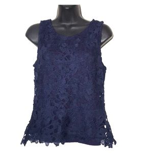 Crochet Navy Blouse❇️